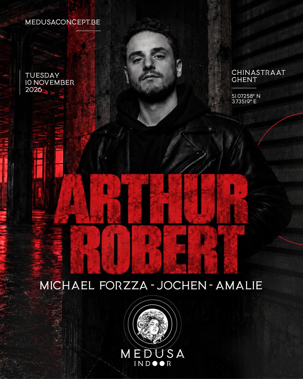 Medusa Indoor with Arthur Robert, Michael Forzza, Jochen and Amalie, Chinastraat Ghent, Tuesday 10 November 2026