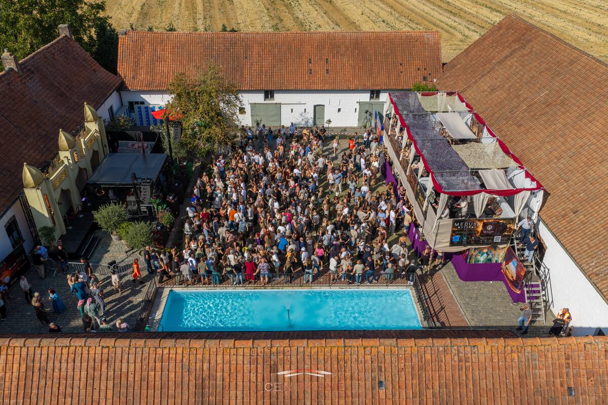 Medusa Outdoor, aerial view of the closing edition at De Kasteelhoeve